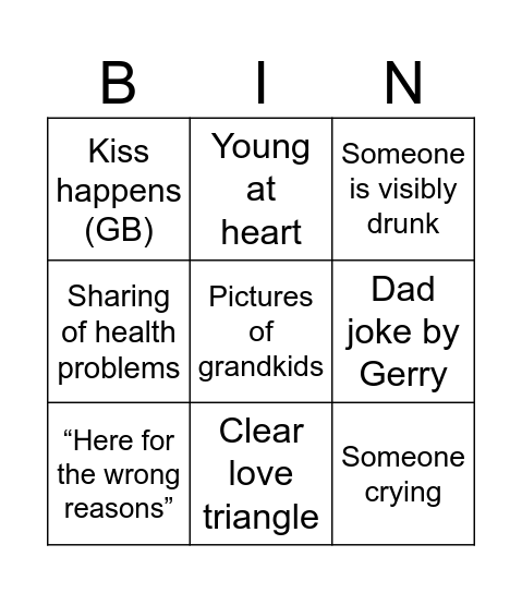 Bachelor Premiere 2 Bingo Card