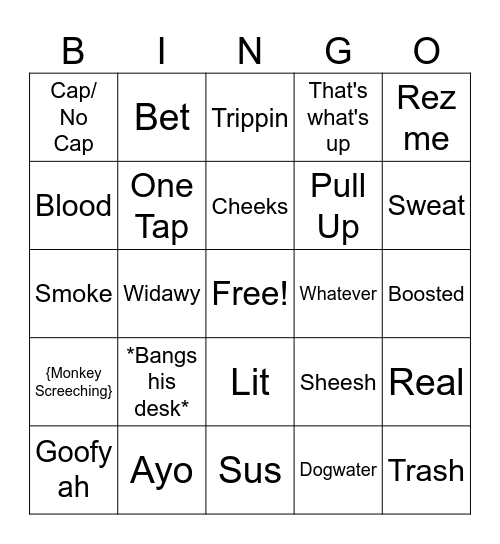 Jonathan Valorant Bingo Card