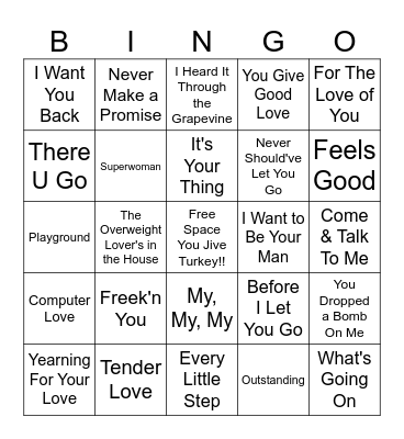 Beats and Bingo Card