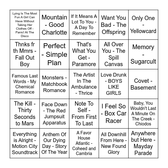 It's Not a Phase, It's a Lifestyle Bingo Card