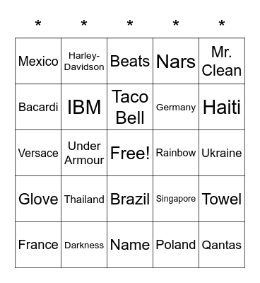 Happy Friday! Bingo Card
