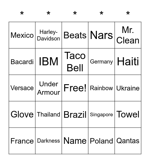 Happy Friday! Bingo Card