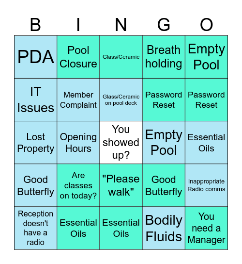 ANU Bingo Card