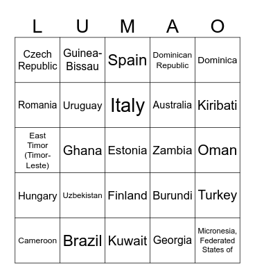 Get Scammed Bingo Card