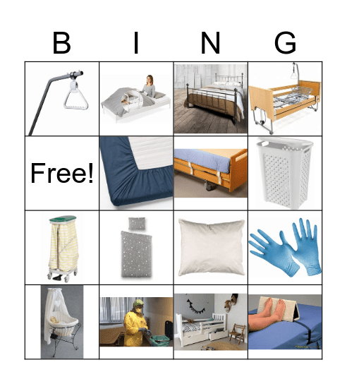 bedden opmaak bingo Card