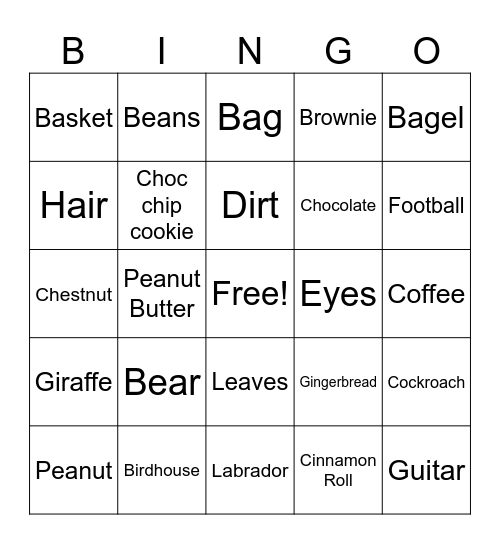 Color Bingo Card