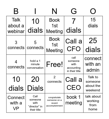 BDR Bingo Card