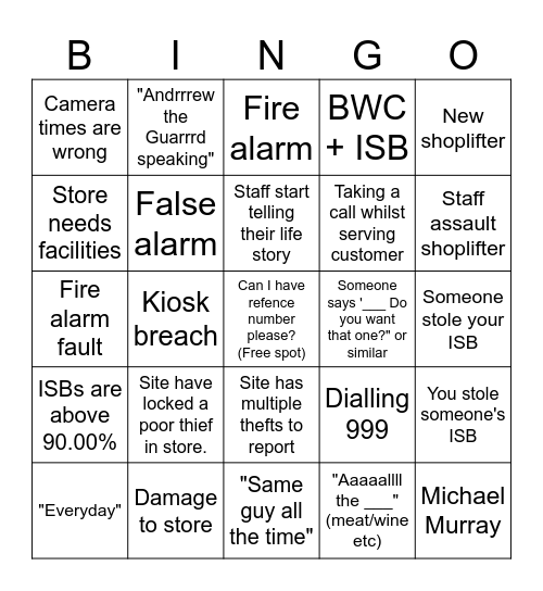 SOC Bbbbbingo Card