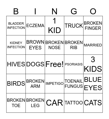 ICE BREAKER Bingo Card