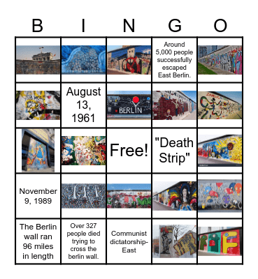 Berlin Bingo Card