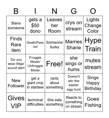 Ajiri Bingo Card