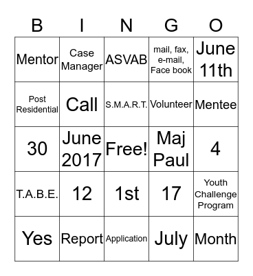 Bingo Card