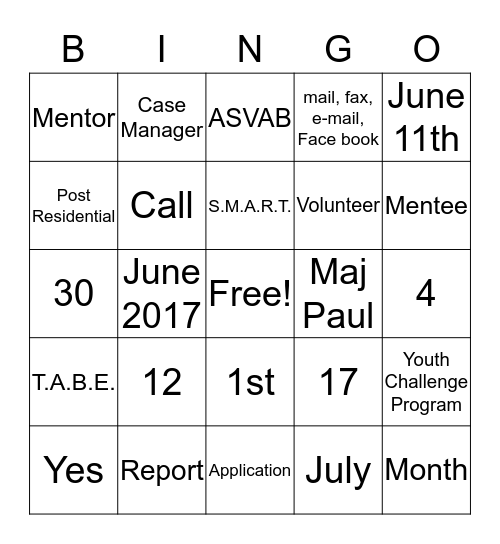 Bingo Card