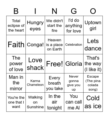 Game 2-10/23/24 Bingo Card