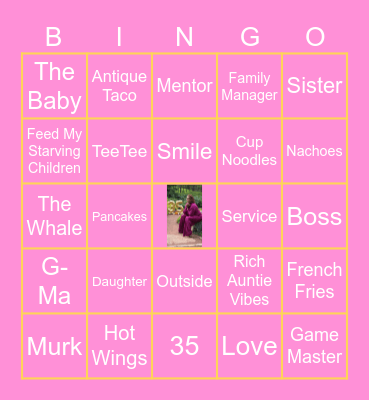 35 Things About Kendra Bingo Card
