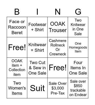 Bode Bingo Card