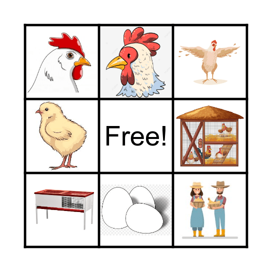 Chicken Bingo! Bingo Card