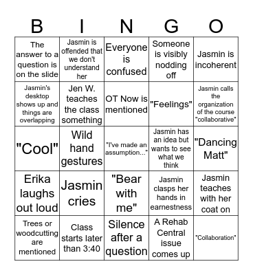 Hemp Beers and Lady Tears Bingo Card