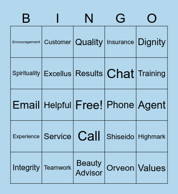 QUALFON Bingo Card