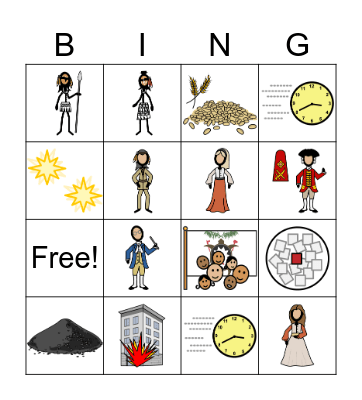 Last of the Mohicans Chapter 3 Bingo Card