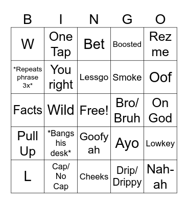 Jonathan Gaming Bingo Card