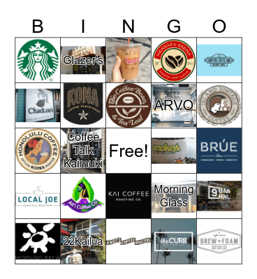 COFFEE BINGO Card