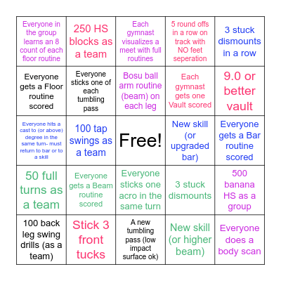 End of September BINGO Card