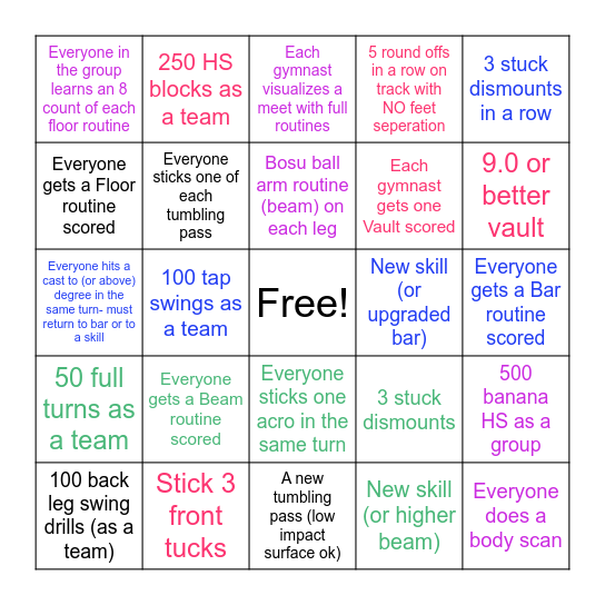 End of September BINGO Card