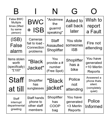 SOC Bbbingo Card
