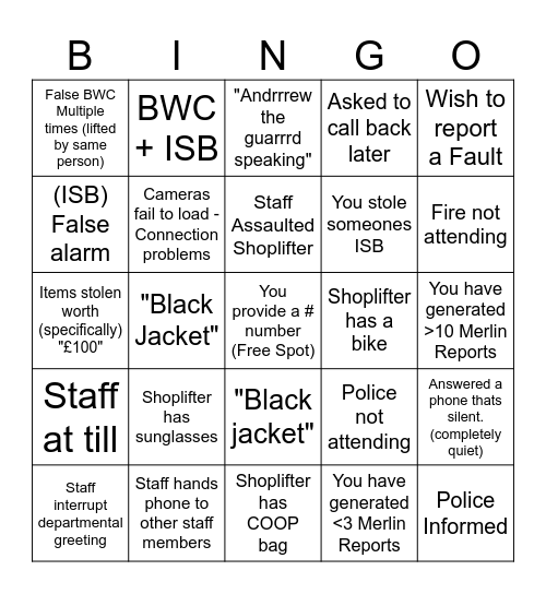 SOC Bbbingo Card