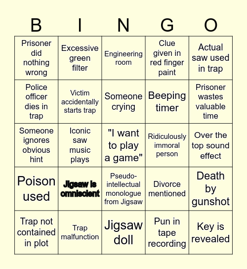 Google Docs Bingo Card