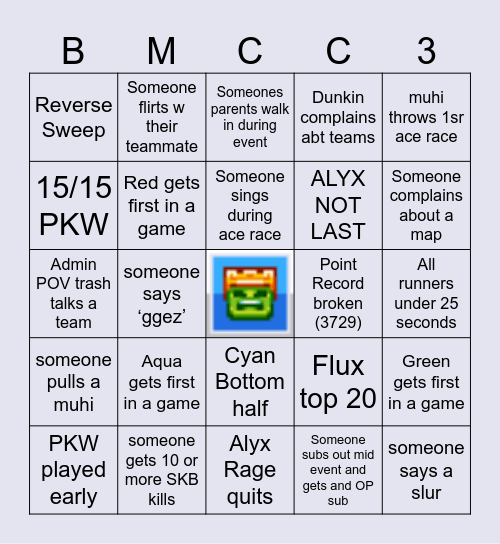 BMCC 3 Bingo Card