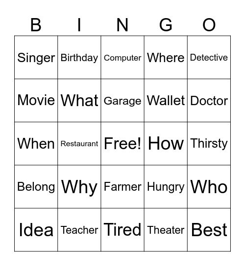 Bingo 2.0 Bingo Card