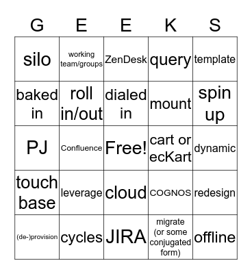 SITS' "Alleviate Your Boredom" Bingo Card Bingo Card
