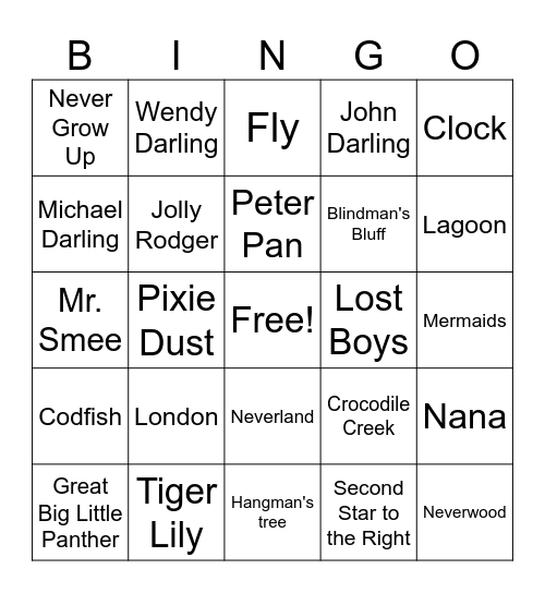 jen's bingo Card