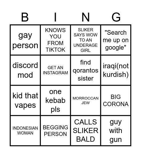 OME BINGO Card