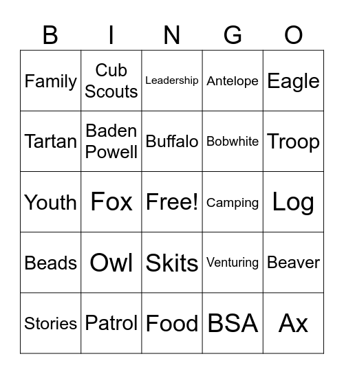 wb Bingo Card