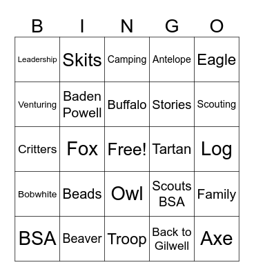 wb Bingo Card