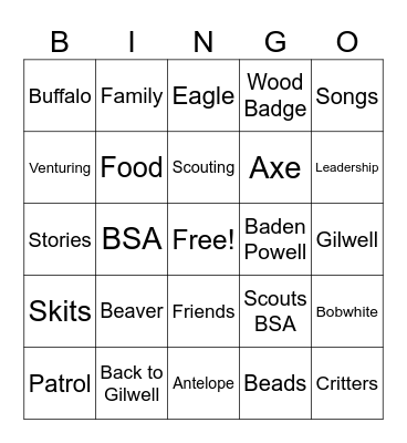 wb Bingo Card