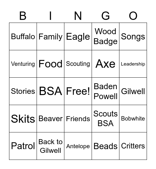 wb Bingo Card
