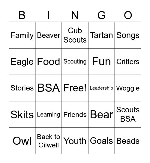 wb Bingo Card