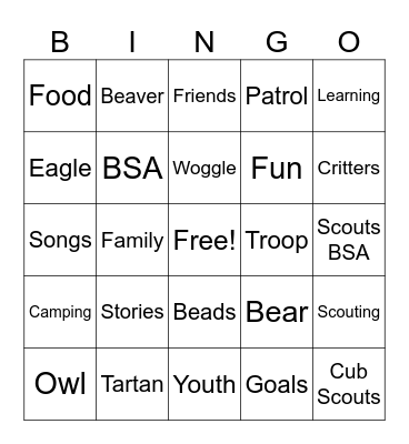 wb Bingo Card