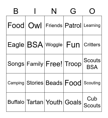 wb Bingo Card