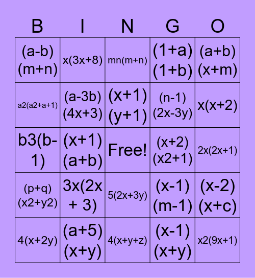 MateGO! Bingo Card