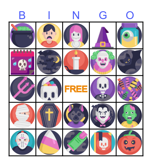 GROUPS HALLOWEEN 2022 Bingo Card