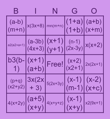 MateGO! Bingo Card