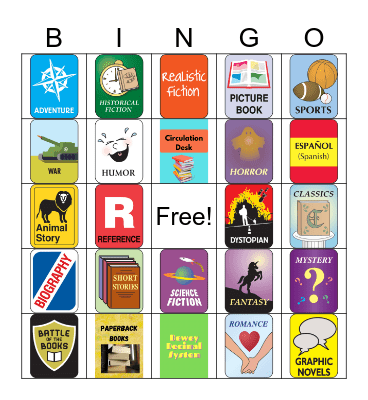 Library Bingo Card