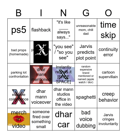 Dhar Mann Bingo v4 Bingo Card