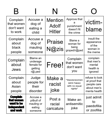 9gag Bingo Card