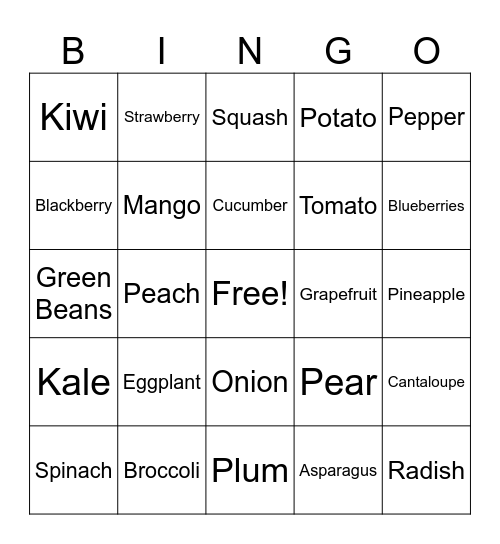 Beets Bingo Card